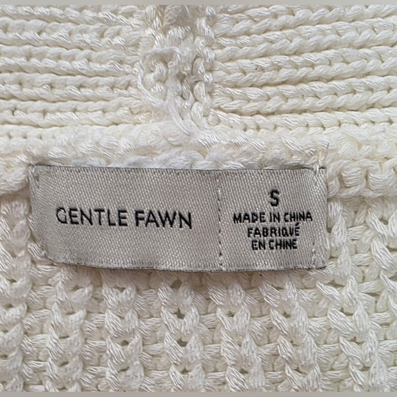 Gentle Fawn Cream,knit, Button Up, Sweater Vest. Small - Picture 10 of 15
